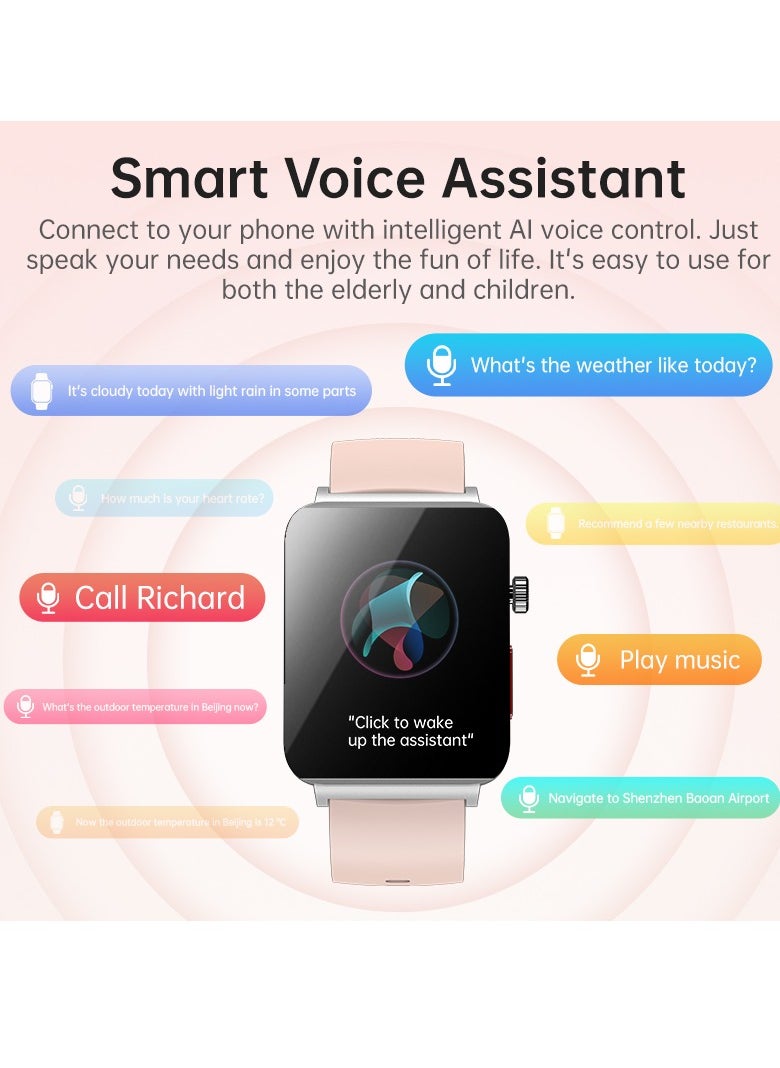 KS03PRO Smartwatch 1.96 Inch Colour Touch Screen Bluetooth Call ECG HRV Remote Care Android 8.0 Apple 11 250mAh Bluetooth 5.3