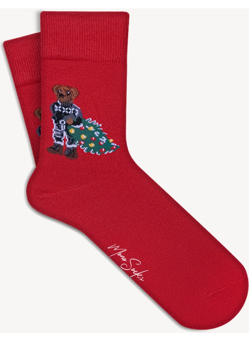 3-Piece Teddy Bear Christmas Socks