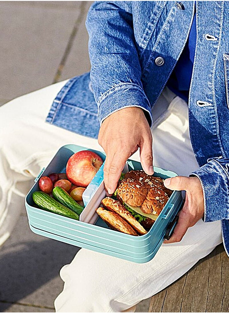 Large Bento Lunch box Take a Break - Nordic blue