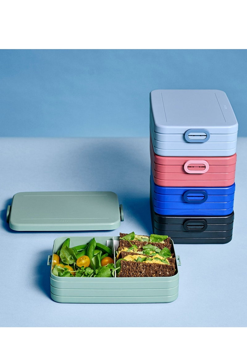 Large Bento Lunch box Take a Break - Nordic blue