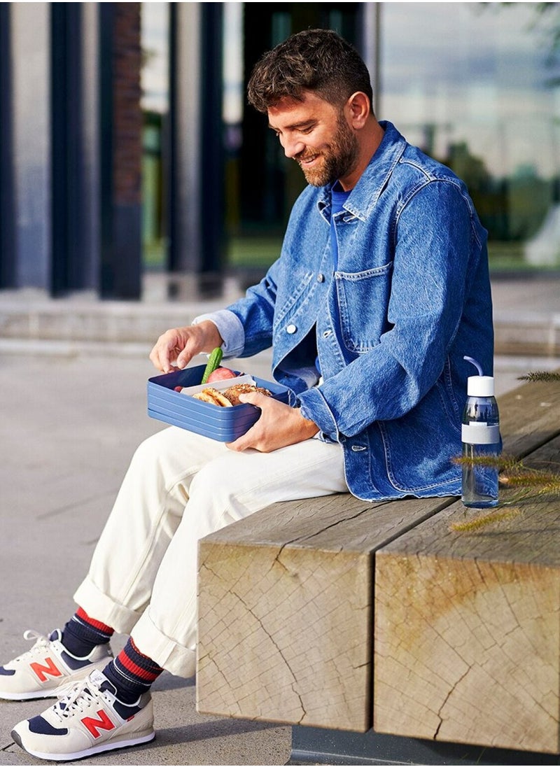 Large Bento Lunch box Take a Break - Vivid blue