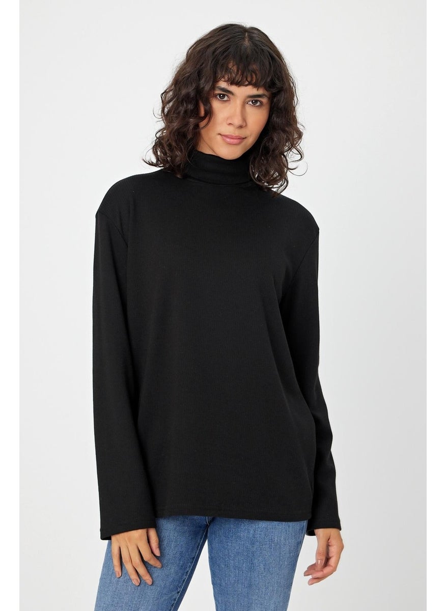 Alexandergardı Turtleneck Comfort Patterned Sweater (UN-730A)