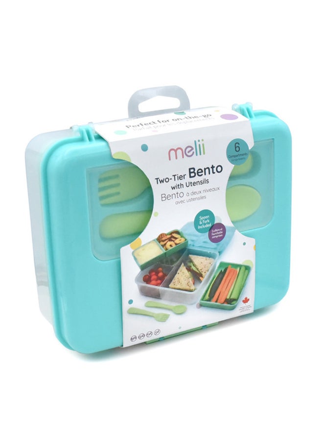 Tier Bento Lunch Box, Turquoise