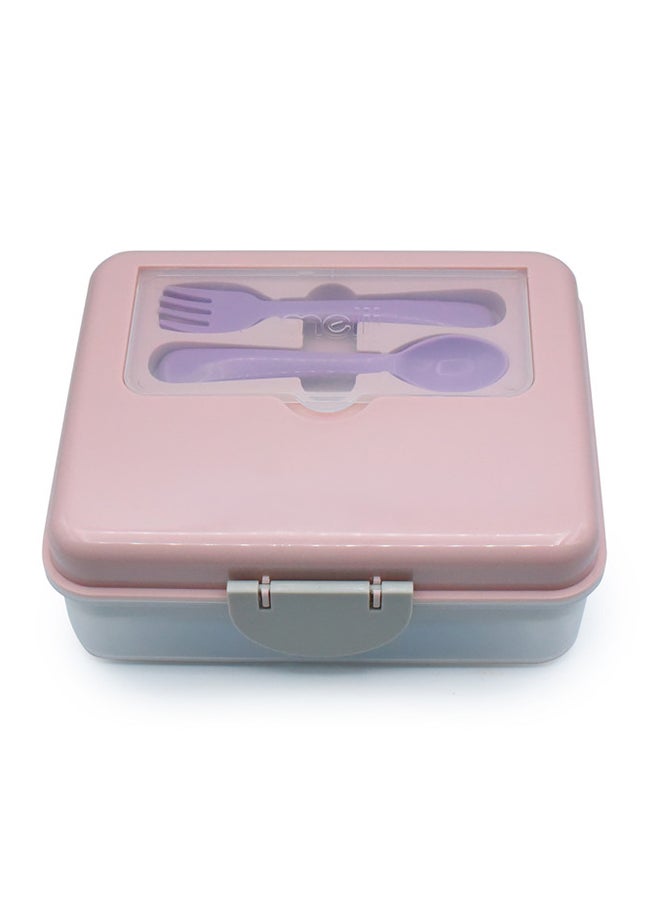 2 Tier Bento Lunch Box, Pink