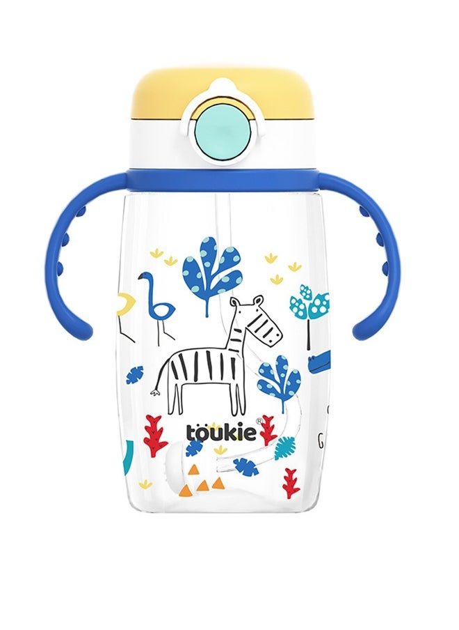 Sippy Cup For Children Over 1 Year Old, PPSU Spill-Proof Sippy Cup With Weighted Straw, Spill-Proof Training Toddler Cup With Handle, Suitable For Babies Over 6 Months Old