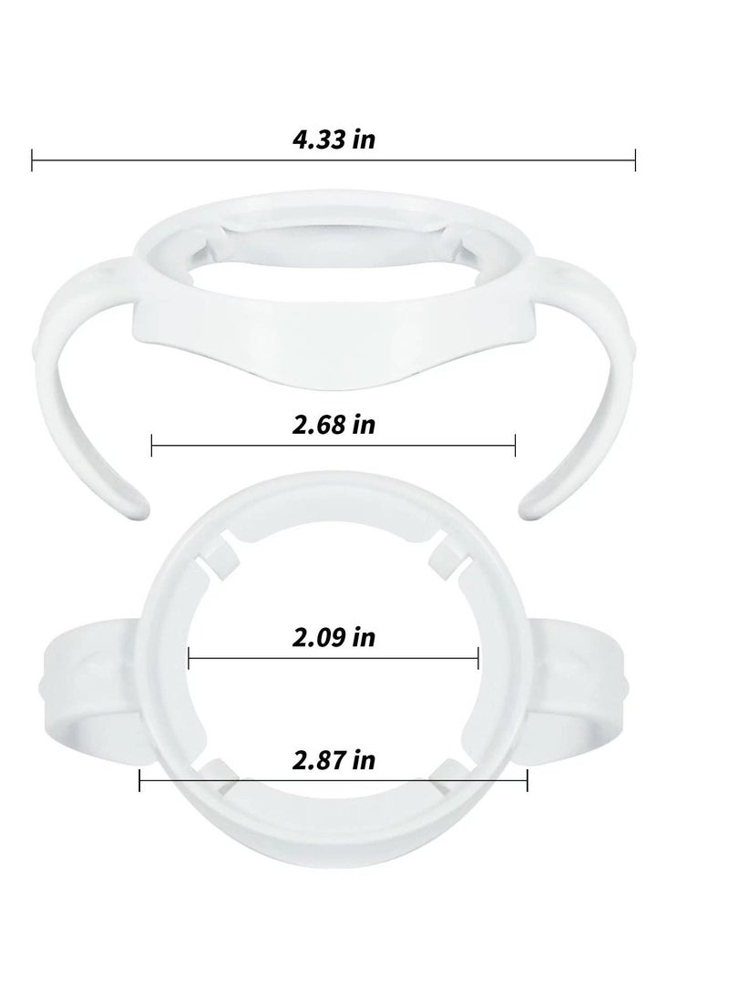 Pack Of 4 Baby Bottle Handles, White