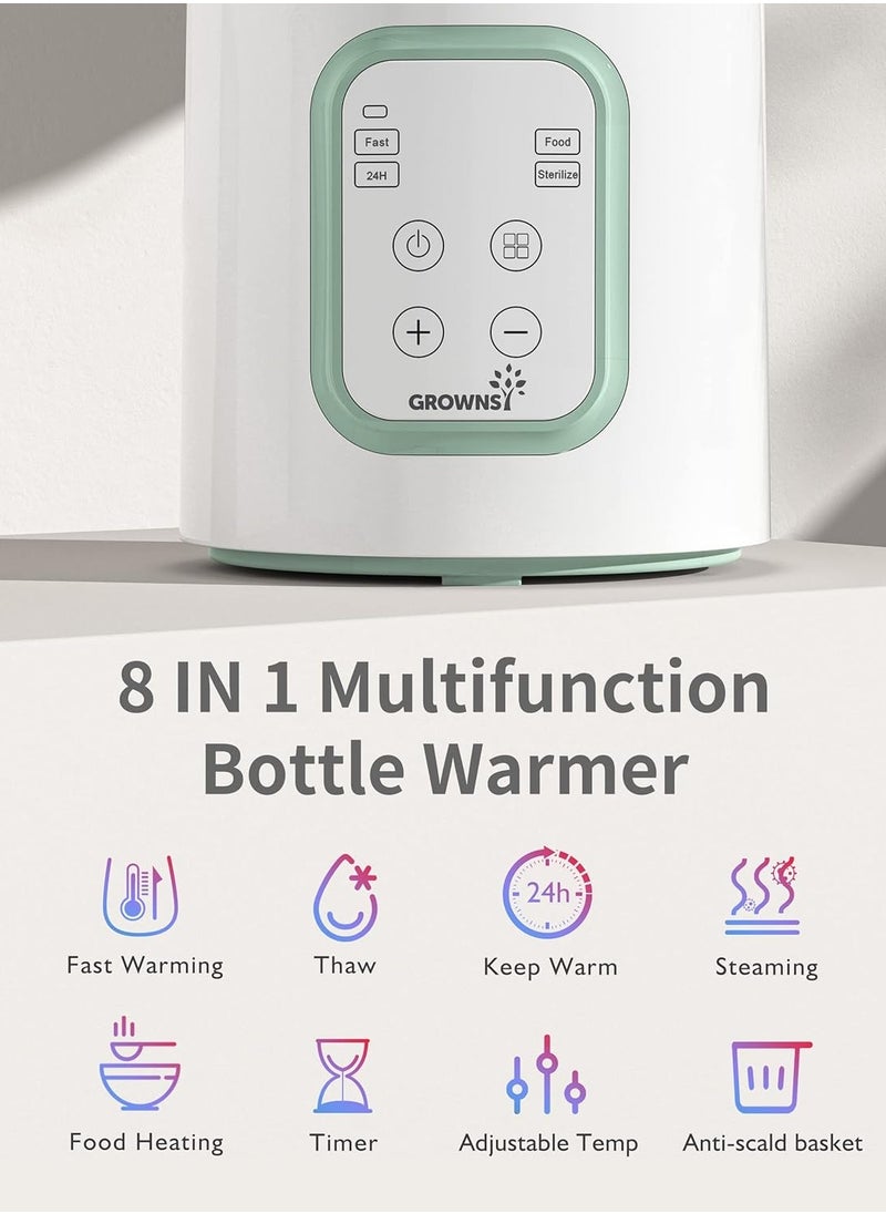 8-in-1 Bottle Warmer Baby Steriliser | Fast Heating, BPA-Free, LCD Display, Keep Warm & Defrost