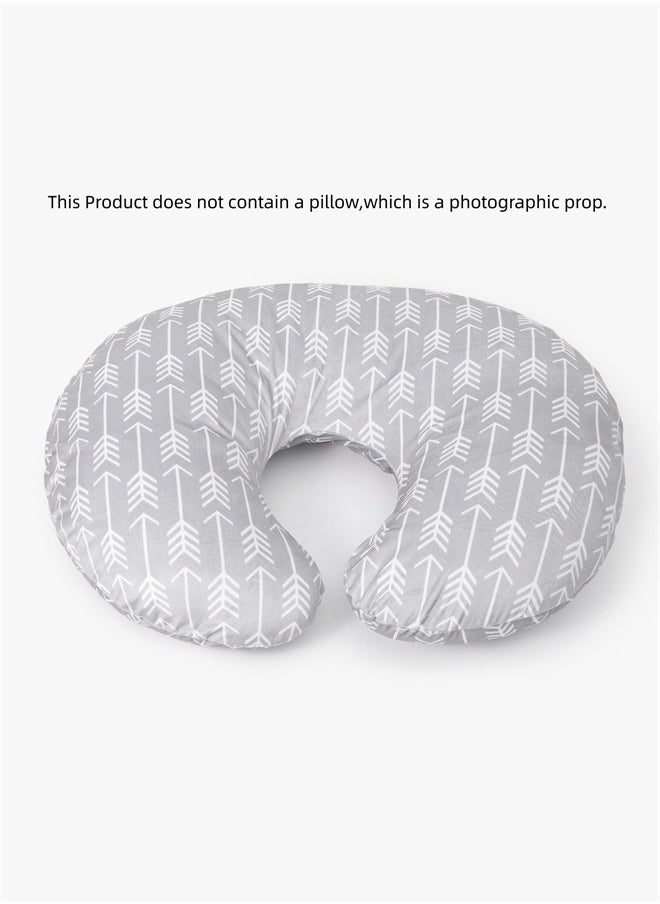 Nursing Pillow Cover Stretchy Removable Case for Breastfeeding Pillows, Ultra Soft Comfortable Slipcover for Baby Girl and Boy, (Pillow Not Included)