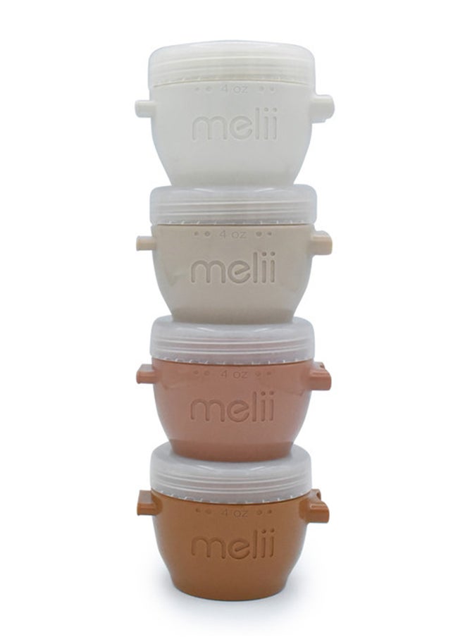 Snap And Go Pods, 4Oz, 6 Pieces, Neutrals