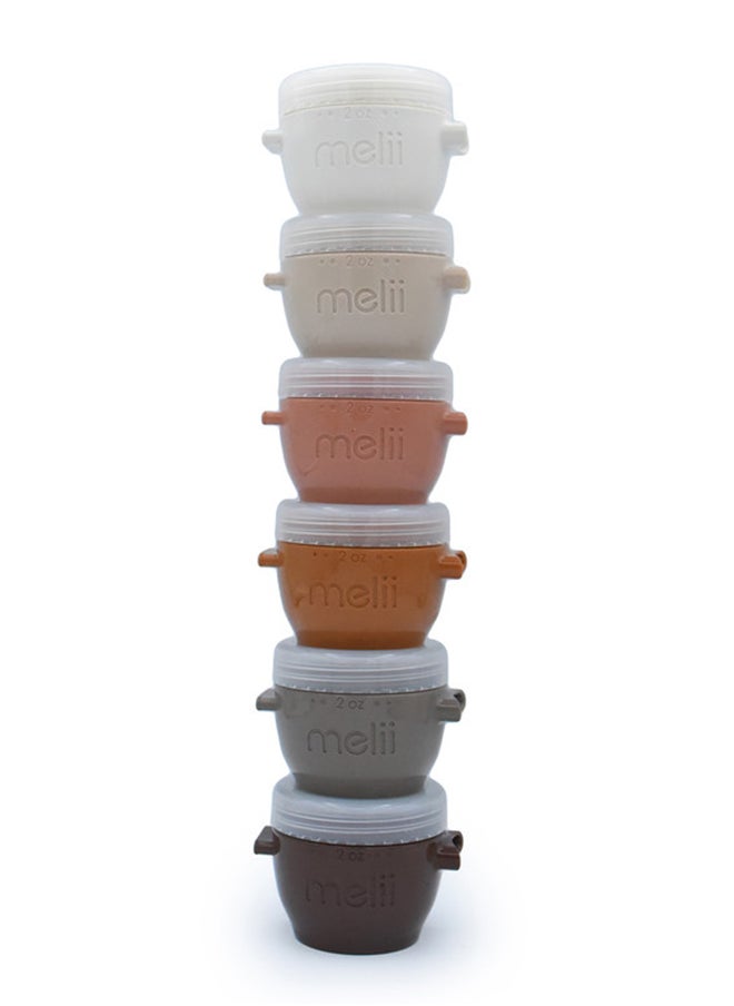 Snap And Go Pods 2Oz, 6 Pieces, Neutrals