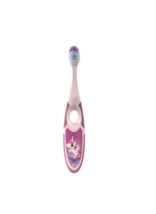 Kids Toothbrush With A Travel Cap Step 23 5 Years Kids Tooth Brush Soft Bristles Bpa Free (3 5Years Kid Travel Cap Plum)