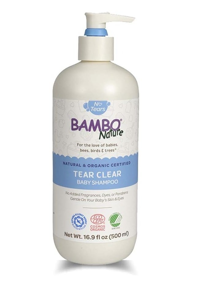 Bambo Nature Tear Clear Baby Shampoo, 16.9 fl oz Bottle, 1 Count