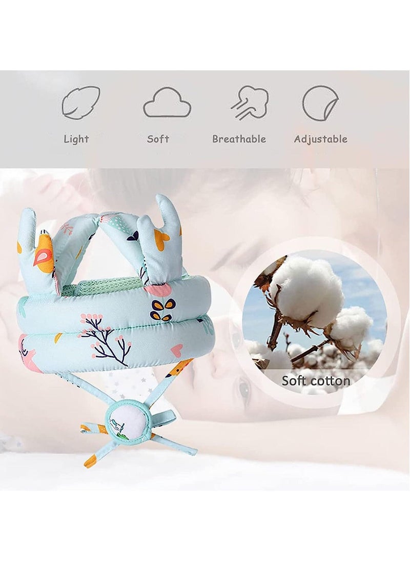 Baby Safety Hat, Infant Adjustable Head Protector, Toddler Soft Headguard, Baby Helmet Crawling, Safety Helmet Anti-Fall Anti-Collision Protection Hats for Baby Boys Girls Learn to Walk