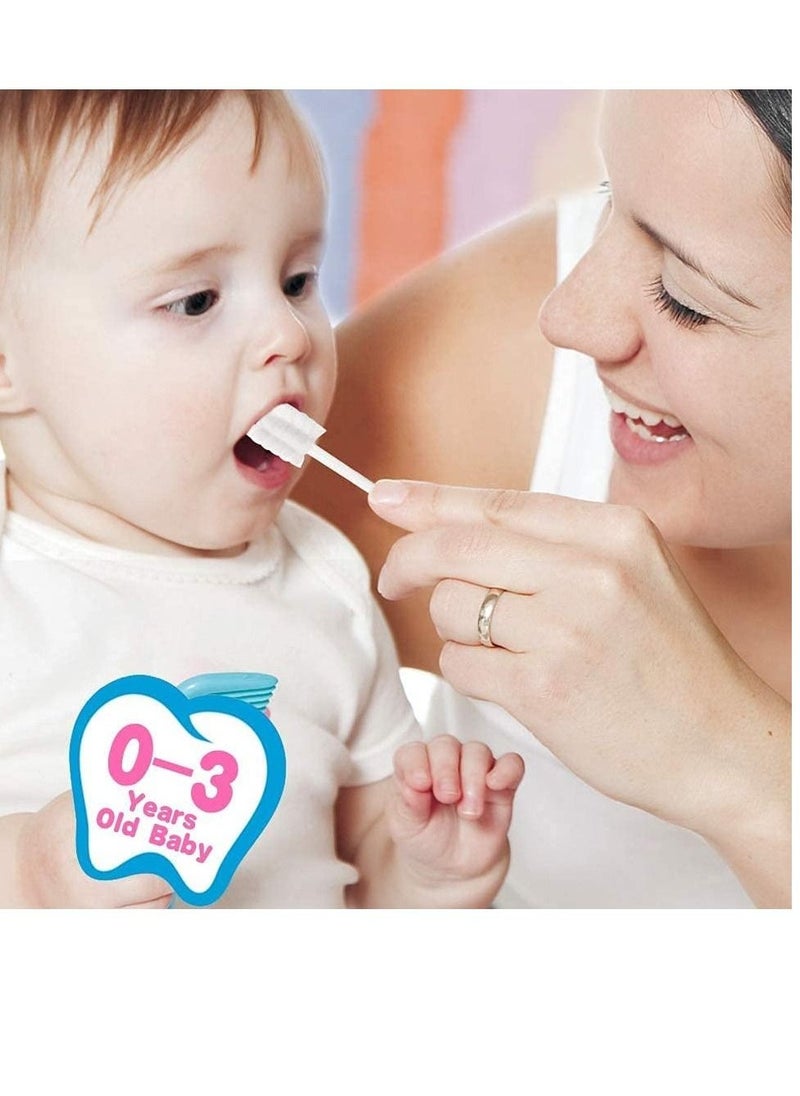 Baby Toothbrush Baby Teeth Cleaning Newborn Baby Tongue Cleaner with Paper Handle, Infant Toothbrush Disposable for Tongue, Mouth, Teeth, Gums Dental Care for 0-36 Month Baby 20 Pcs