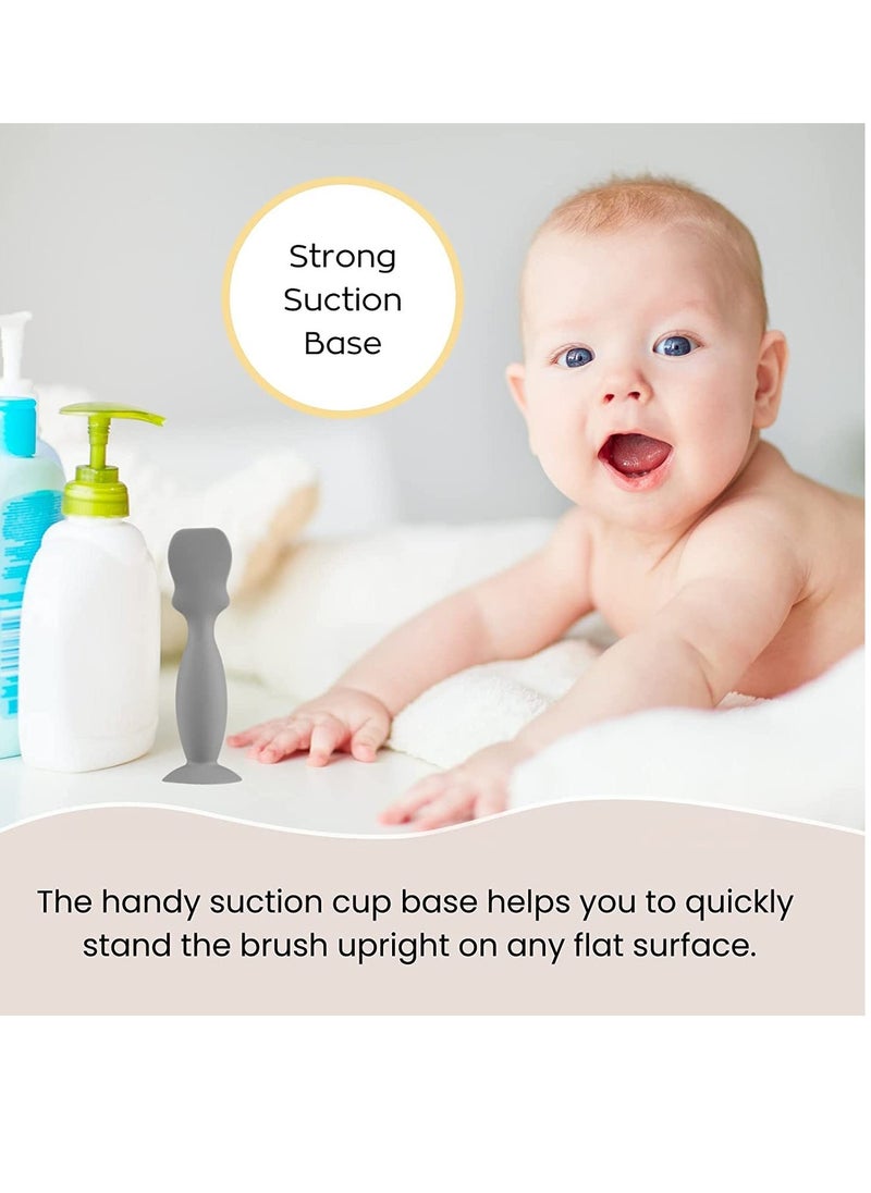 Baby Brush Diaper Cream Applicator for Diaper Rashes, Soft Flexible Silicone Brush Newborn and Baby Essentials, Gift Idea for Baby Shower and New Mom