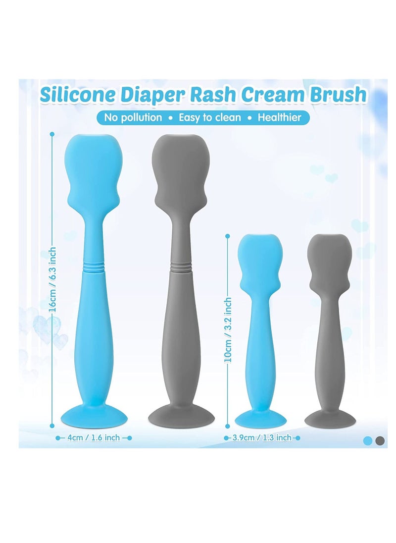 Baby Brush Diaper Cream Applicator for Diaper Rashes, Soft Flexible Silicone Brush Newborn and Baby Essentials