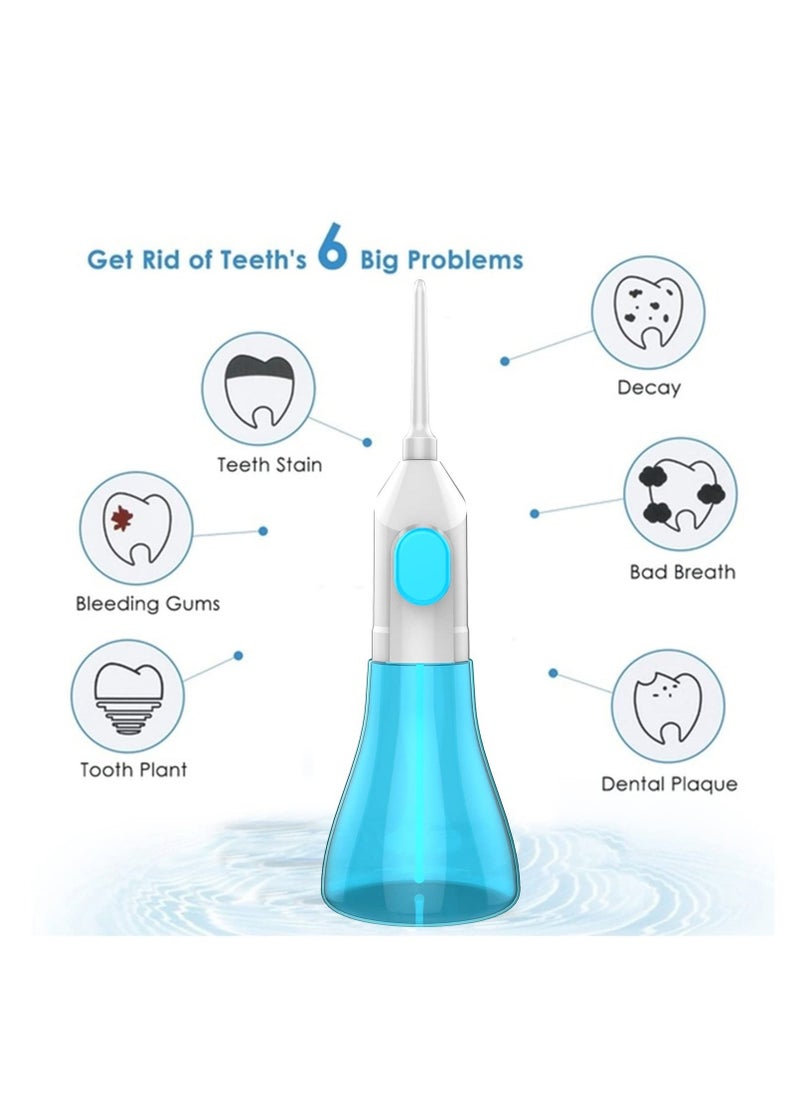 Water Flosser Oral Irrigator for Teeth, Water flosser portable, Manual Water flosser cordless, Braces Cleaning Machine, Cordless Oral Irrigator, for Travel and Home