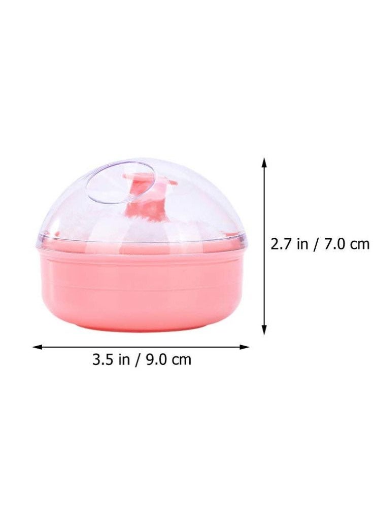 Powder Puff,  2Pcs Large Body Powder Puff and Container Powder Container with Puff for Baby Women Girls for Home and Travel