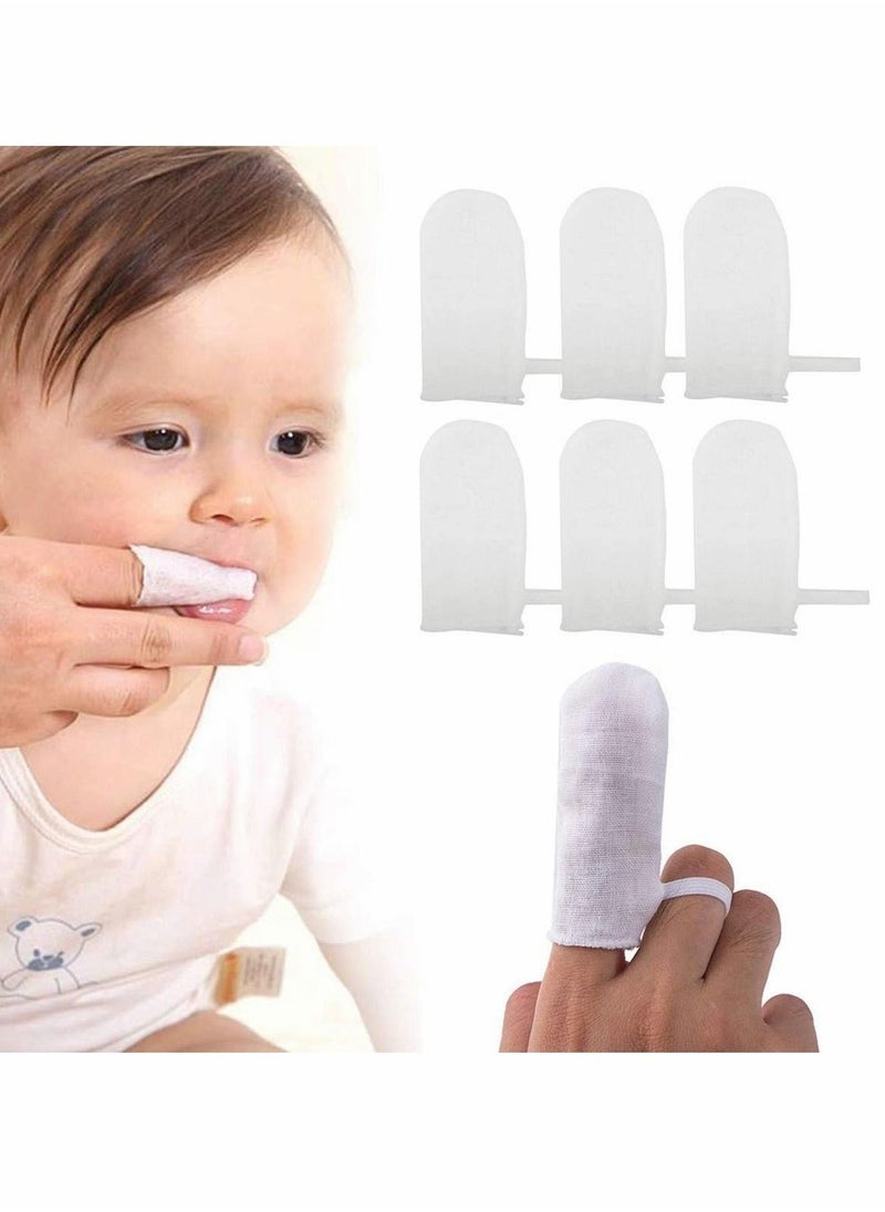 Baby Finger Toothbrush, Soft Safe Oral Massage Toothbrush Tongue Cleaner Brushes Oral Sponges Dental Oral Care Sponge Swabs Training Hands for Newborn Infant Toddlers Kids Baby, 12PCS