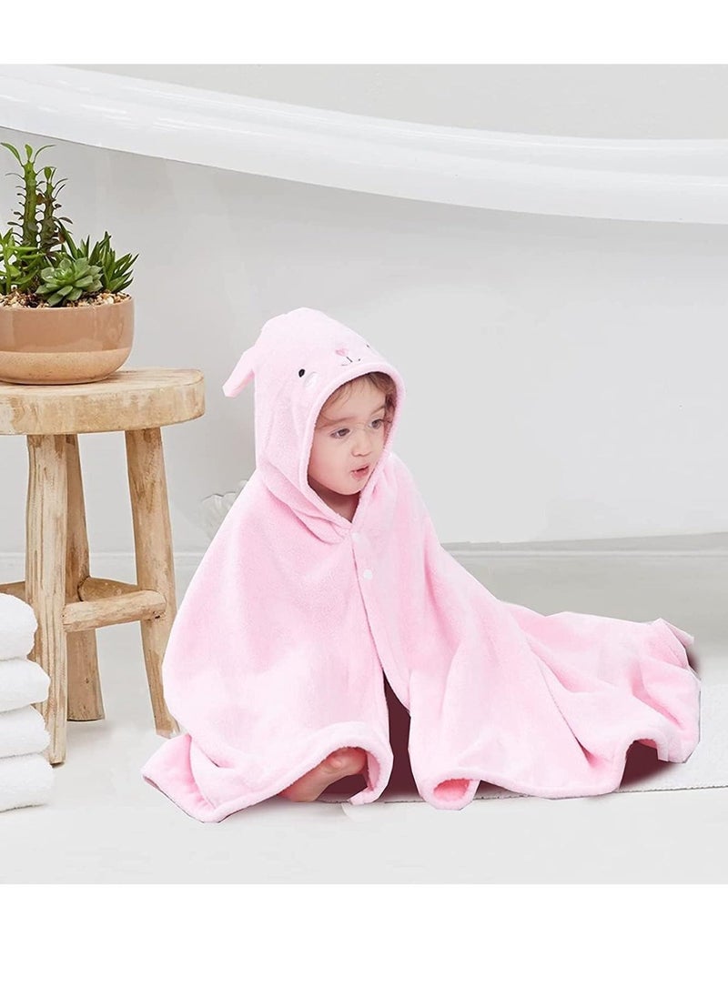 Hooded Towels for Kids 3-13 Years, Premium Beach or Bath Towel, Rabbit Design, Ultra Soft, And Extra Large, 100% Cotton Children's Swimming/Bath Towel with Hood