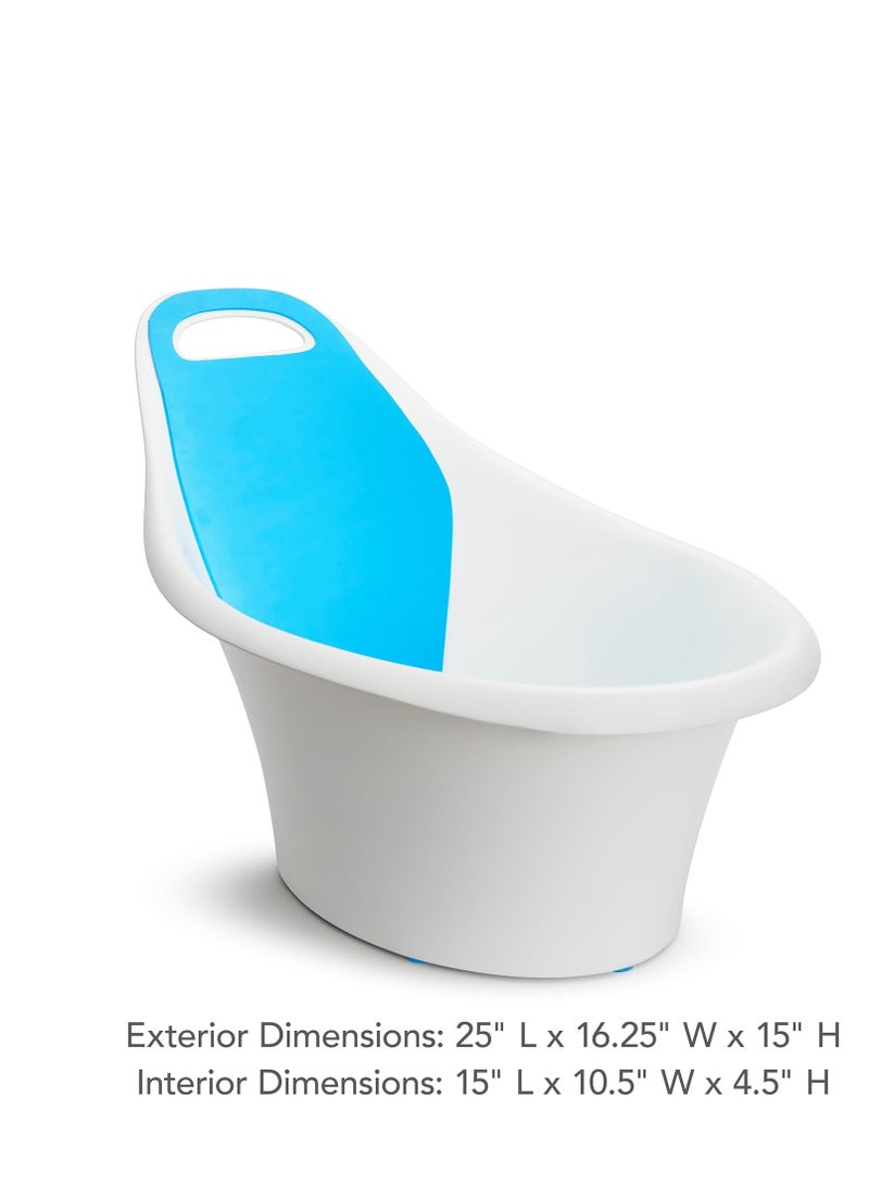 Sit & Soak Baby Bath Tub, 0-12 Months, White, 25 x 16.25 x 15 Inch