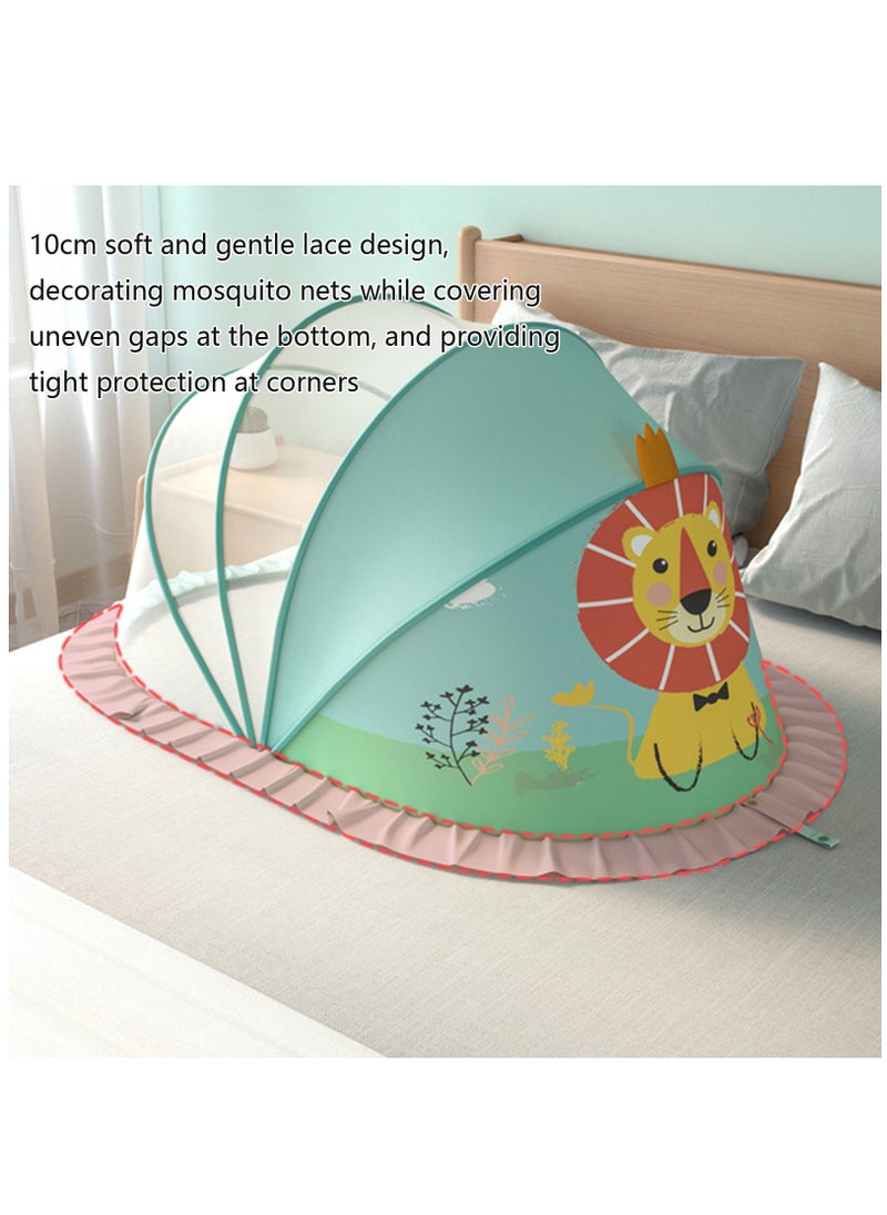 Cute Baby Mosquito Net, Foldable Universal Cot Baby Mosquito Shield, Essential Mosquito Net for Slumber Ideal Mosquitos
