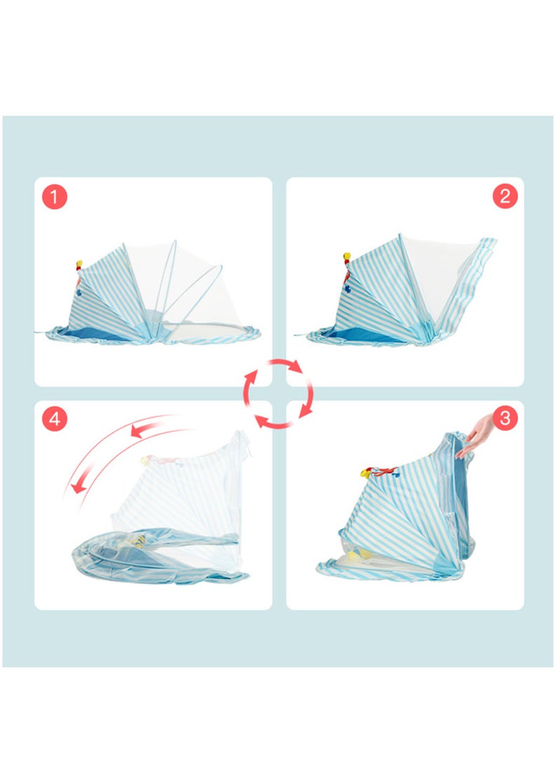 Cute Baby Mosquito Net, Foldable Universal Cot Baby Mosquito Shield, Essential Mosquito Net for Slumber Ideal Mosquitos