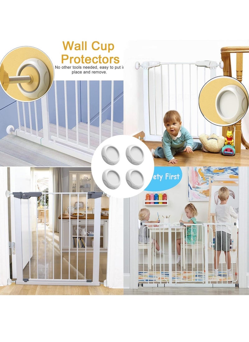 4Pcs Stair Gate Wall Protector Extension Stopper Wall Guard Pads for Stair and Door Surface Protection Babies and Pets Safety Easy Installation and Removal  Multi Application No Screw Need