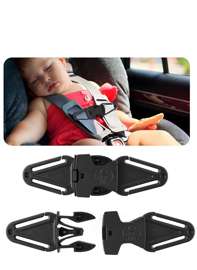 Car Seat Strap Anti Escape, 2 Pack Baby Harness Chest Clip, Safety Belt Clip Buckle for Baby & Toddler, Prevent Children/Kids Taking Their Arms Out of Child Car Seat/High Chairs/Strollers/Baby Reins