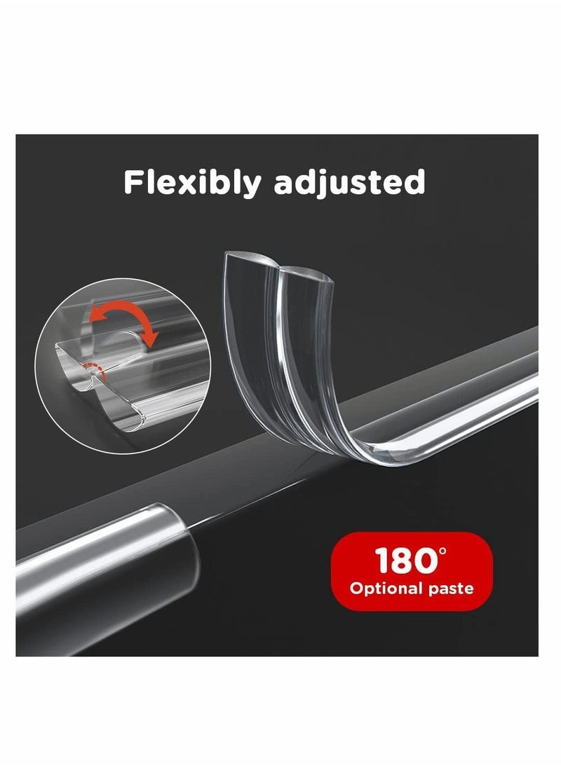 Baby Proofing, KASTWAVE Edge Protector Strip Clear, Silicone Soft Corner Protectors with Upgraded Pre-Taped Strong Adhesive, 6.6ft Edge Protectors for Cabinets, Tables, Drawers