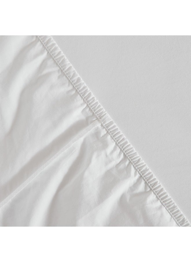 Purely Percale Queen Fitted Sheet 200 x 40 x 150 cm