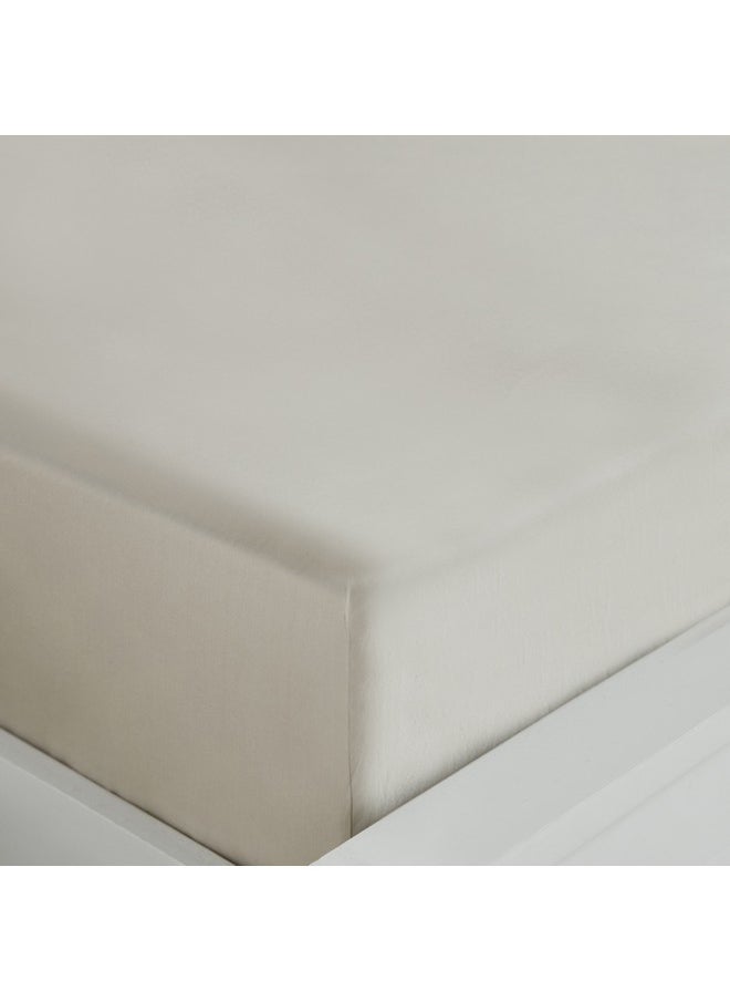 Purely Percale 300 TC Super King Fitted Sheet 200 x 40 x 200 cm