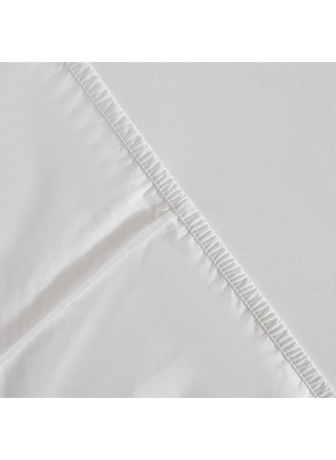 Purely Percale 300 TC Super King Fitted Sheet 200 x 40 x 200 cm