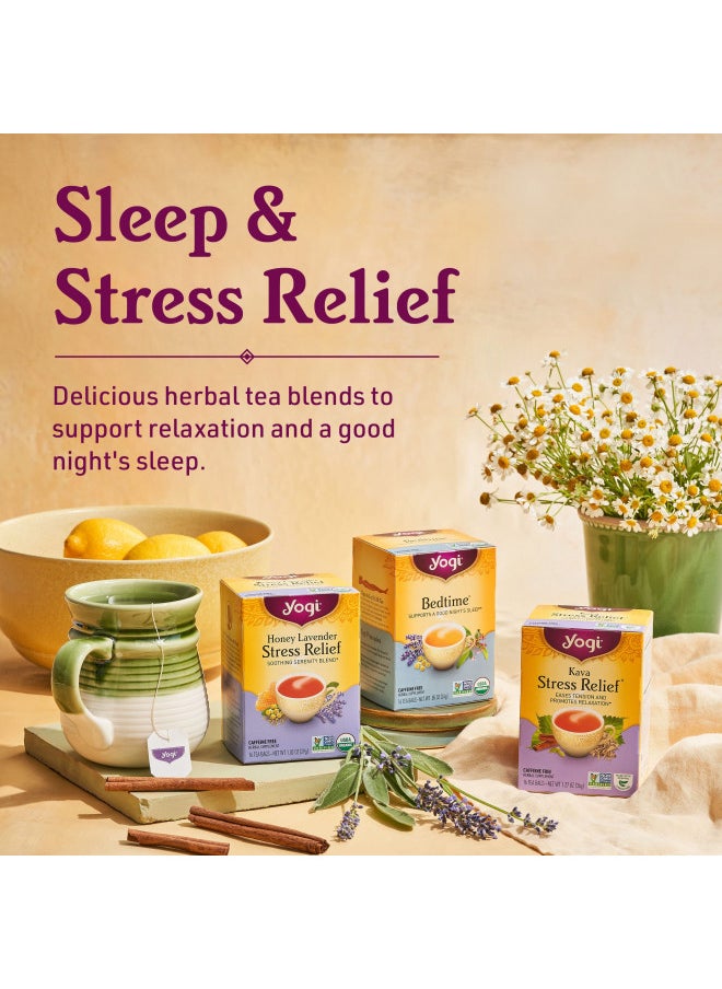 Yogi Tea - Relaxed Mind (6 Pack) - Supports Tranquility - Calming Tea with Gotu Kola and Lavender - Caffeine Free - 96 Organic Herbal Tea Bags