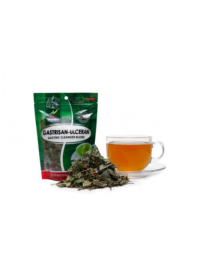 Hanan Peruvian Secrets Gastrisan-Ulceran Herbal Tea | 100% Natural Gastric Cleanser | 1.76oz / 50g Loose Leaf Bag | Naturally Cleanses Digestive Tract and Relieves Stomach Discomfort (Single Pack)