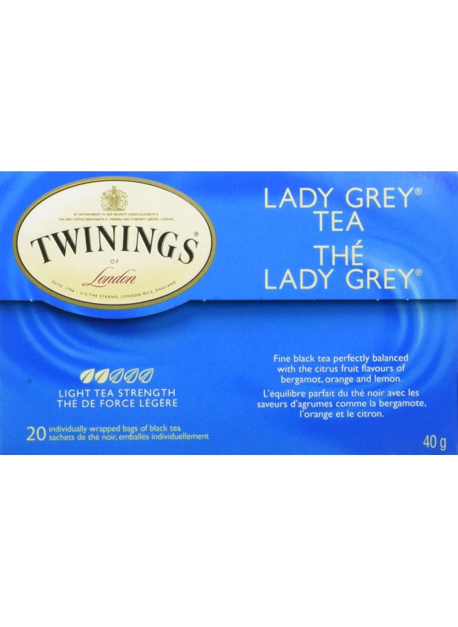 Twinings Tea Lady Grey Tea, 20 ct