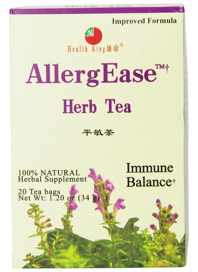 Health King Herb Tea, AllergEase, 20 Teabags