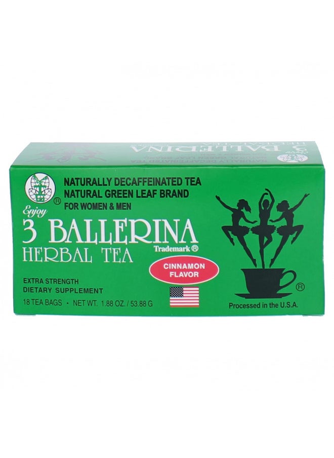 3 Ballerina Tea Extra Strength for Men and Women 3 Boxes Flavored Bundle (Orange, Lemon and Cinnamon Flavors)