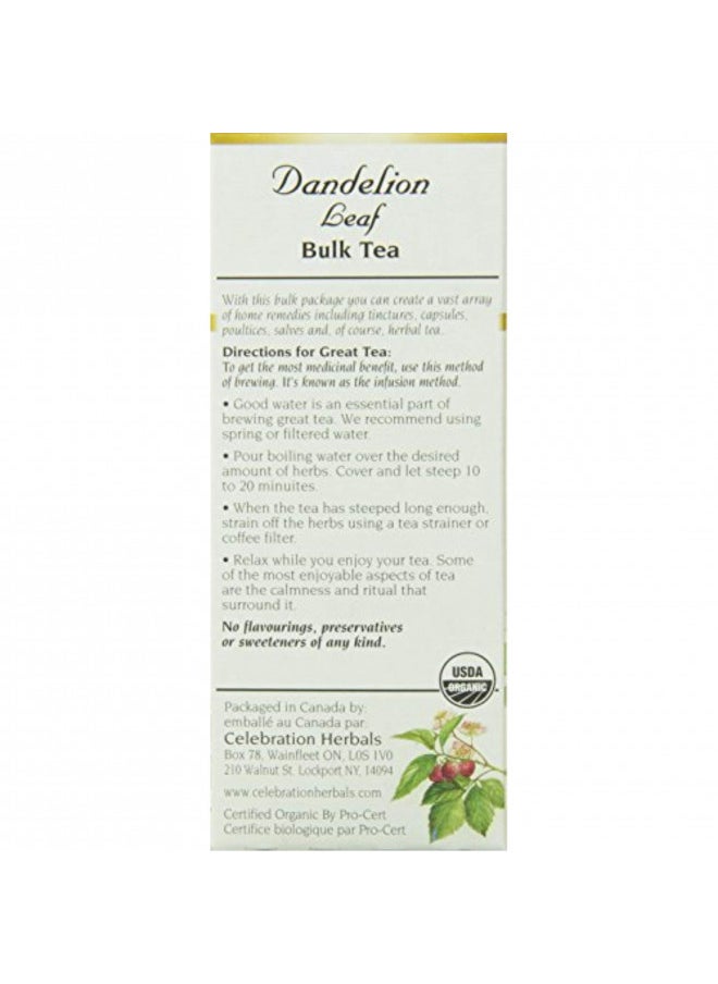 Celebration Herbals Dandelion Leaf Tea Organic Loose Pack