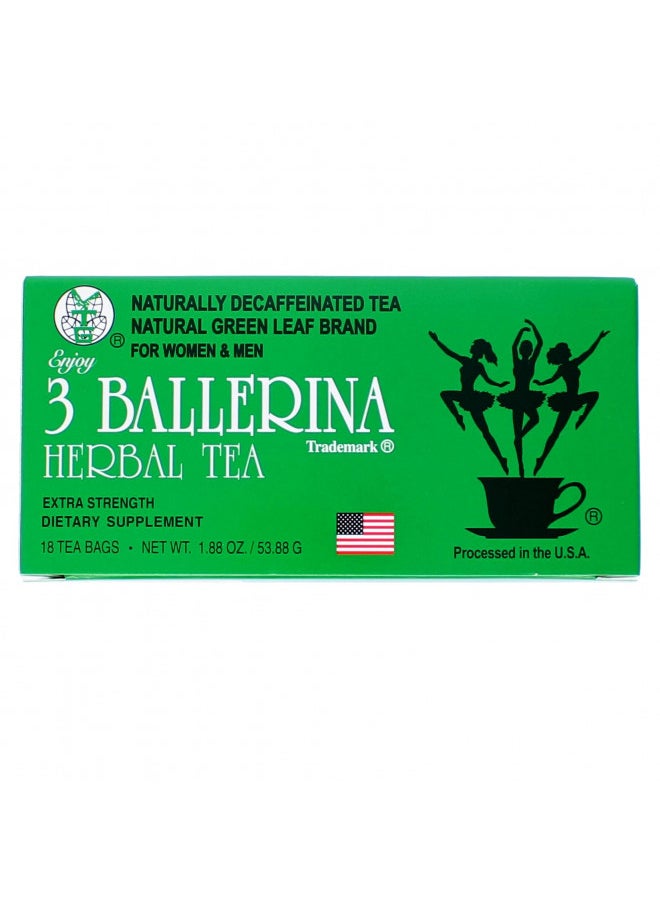 3 Ballerina Tea Dieters Extra Strength 18 Tea Bags, drink, 36 Count, (Pack of 2)