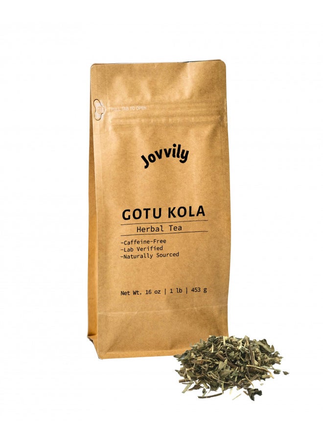 Jovvily Gotu Kola Herb - 1lb - Cut & Sifted - Herbal Tea - No Fillers Or Additives