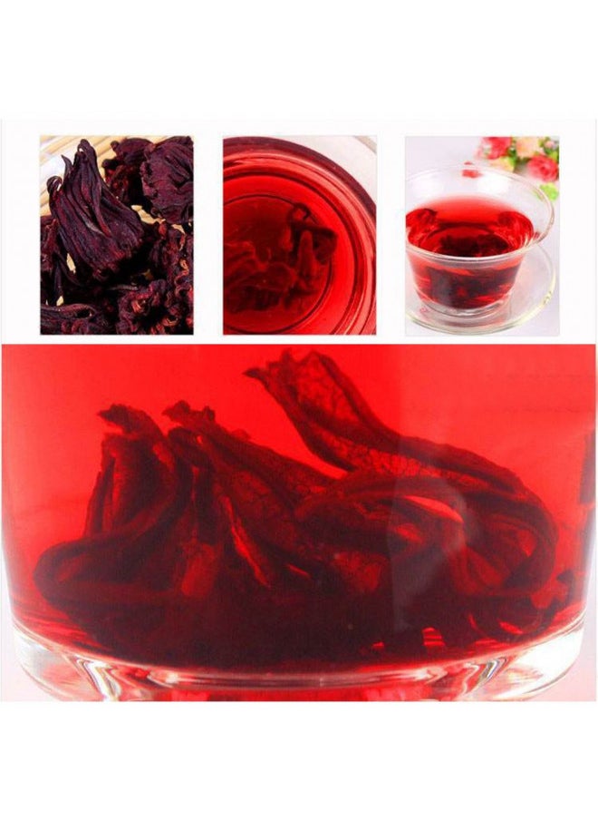 TooGet Organic Dried Hibiscus Flowers, 100% Natural Premium Quality Whole Flower Not Cut, Herbal Teas Wholesale, Top Grade - 4 OZ