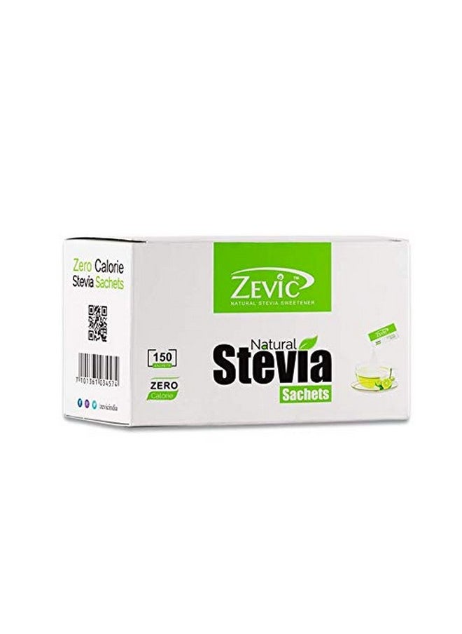 Sugarfree 100% Natural Stevia Zero Calorie Sachets (150 * 4) - 600, Super Saver Pack