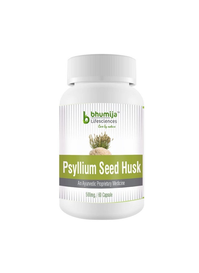 Psyllium Husk Capsules (Isabgol) 60 Capsules Each | Natural Ingredients | For Cholesterol, Blood Sugar, Constipation