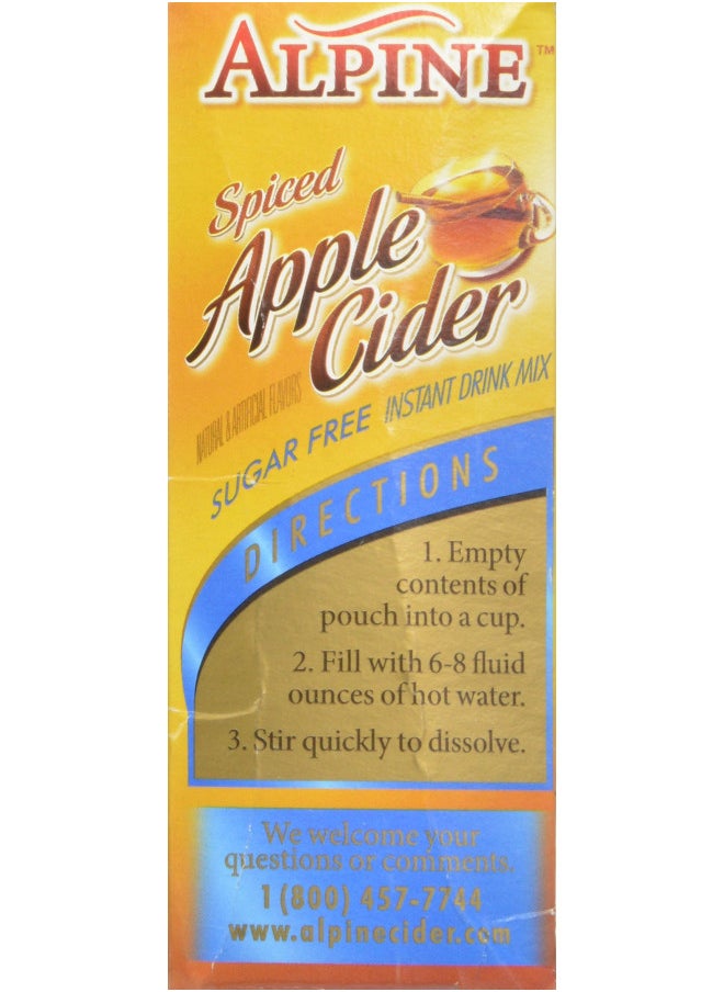 Alpine Spiced Apple Cider Sugar Free- 10 Count (Pack of 1)