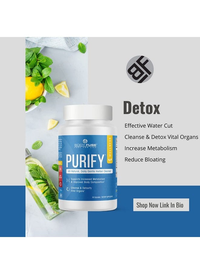 Purify | All Natural Internal Organ Gi Detox | 45 Servings 90 Capsules