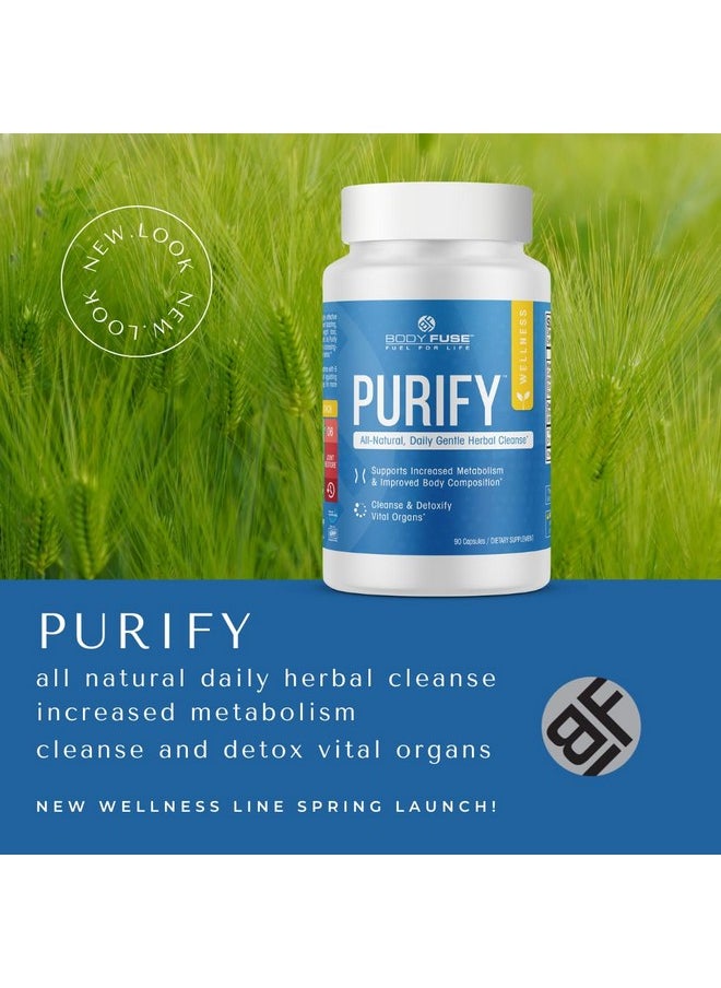 Purify | All Natural Internal Organ Gi Detox | 45 Servings 90 Capsules