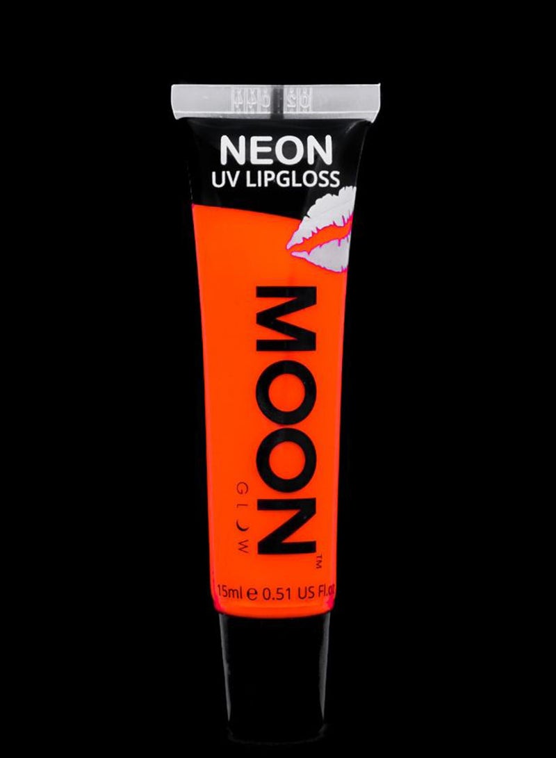 Blacklight Neon UV Lip Gloss Tangerine Orange