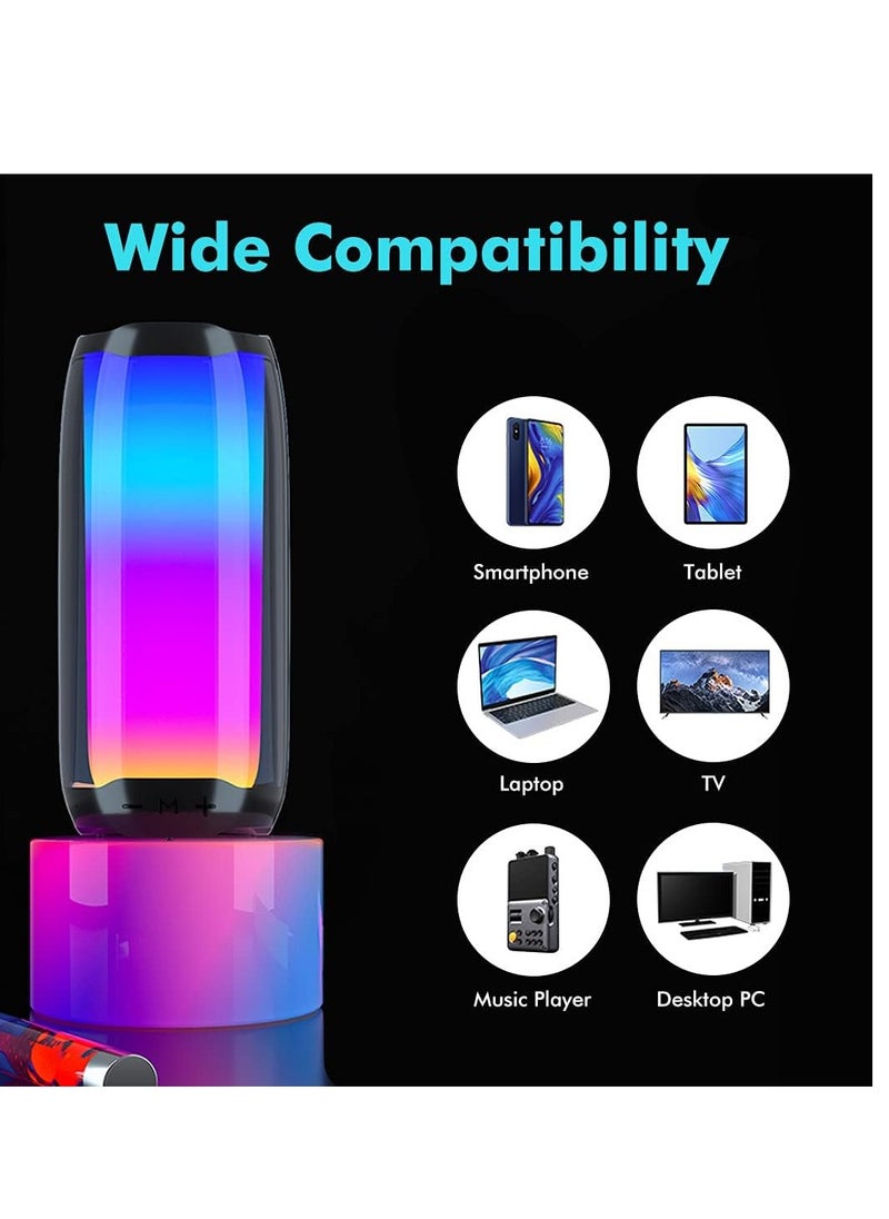 RGB Bluetooth Speaker colourfull round– Stunning LED Show & 360° Sound Experience