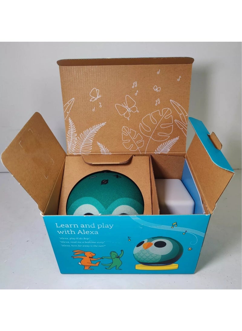 Echo Dot Kids 5th Gen supports Alexa a new design an account equipped with a parental control system in the shape of a dragon the fifth generation a recent version(Owl)